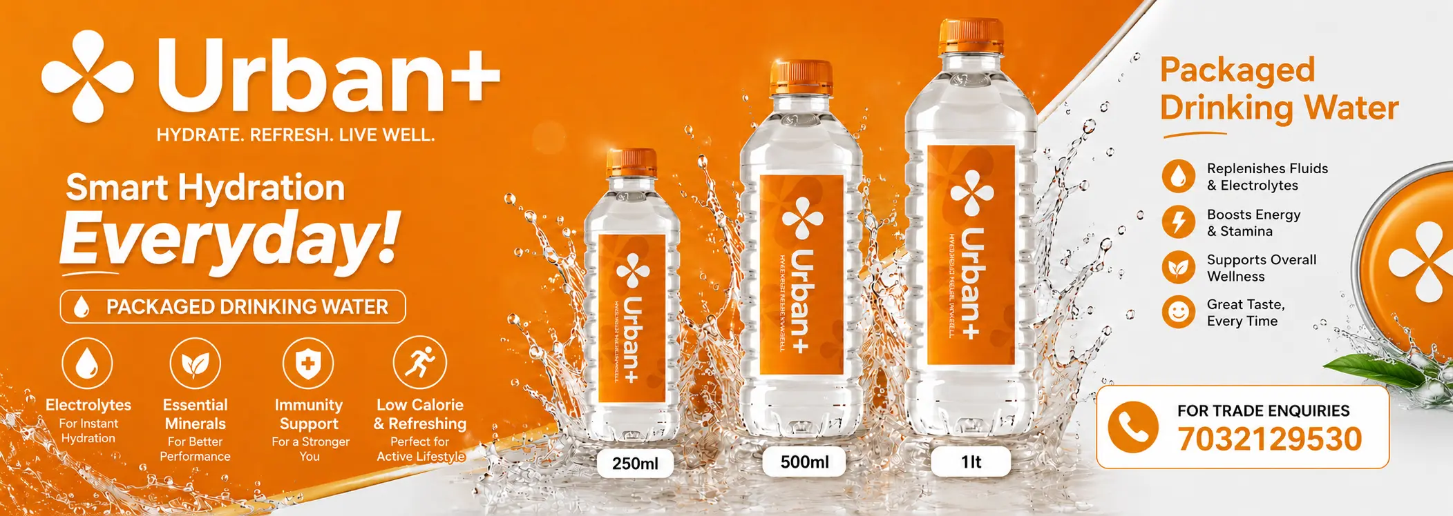Urban+ Packed Drinking Water